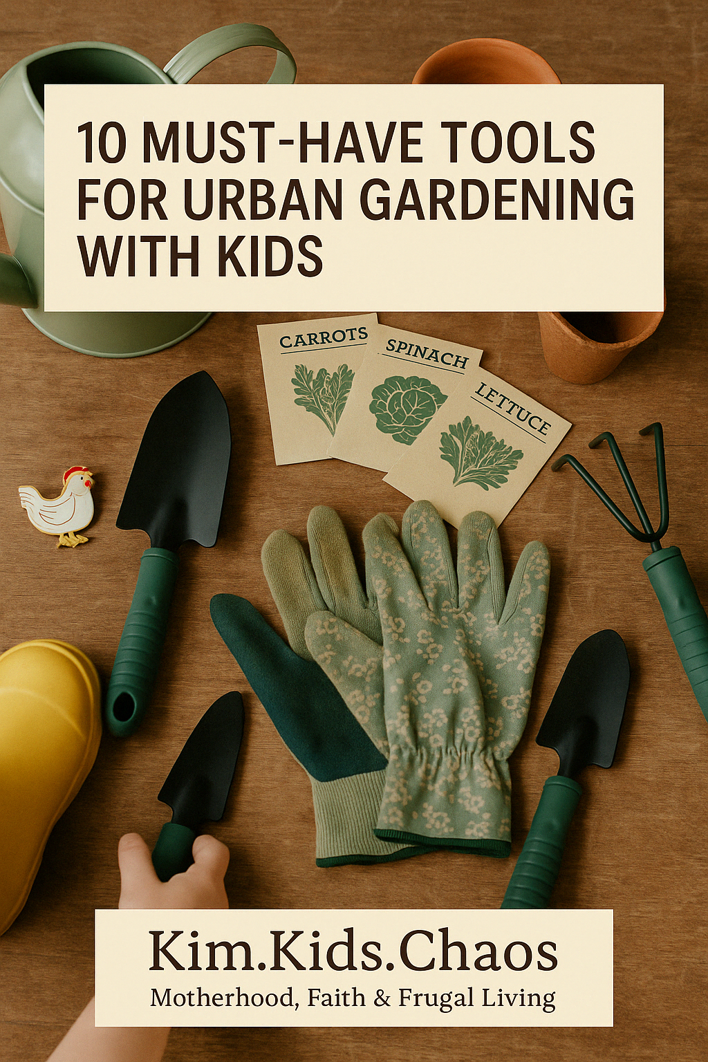 🌱 10 Must-Have Tools for Urban Gardening With Kids (And How to Use Them With Purpose)