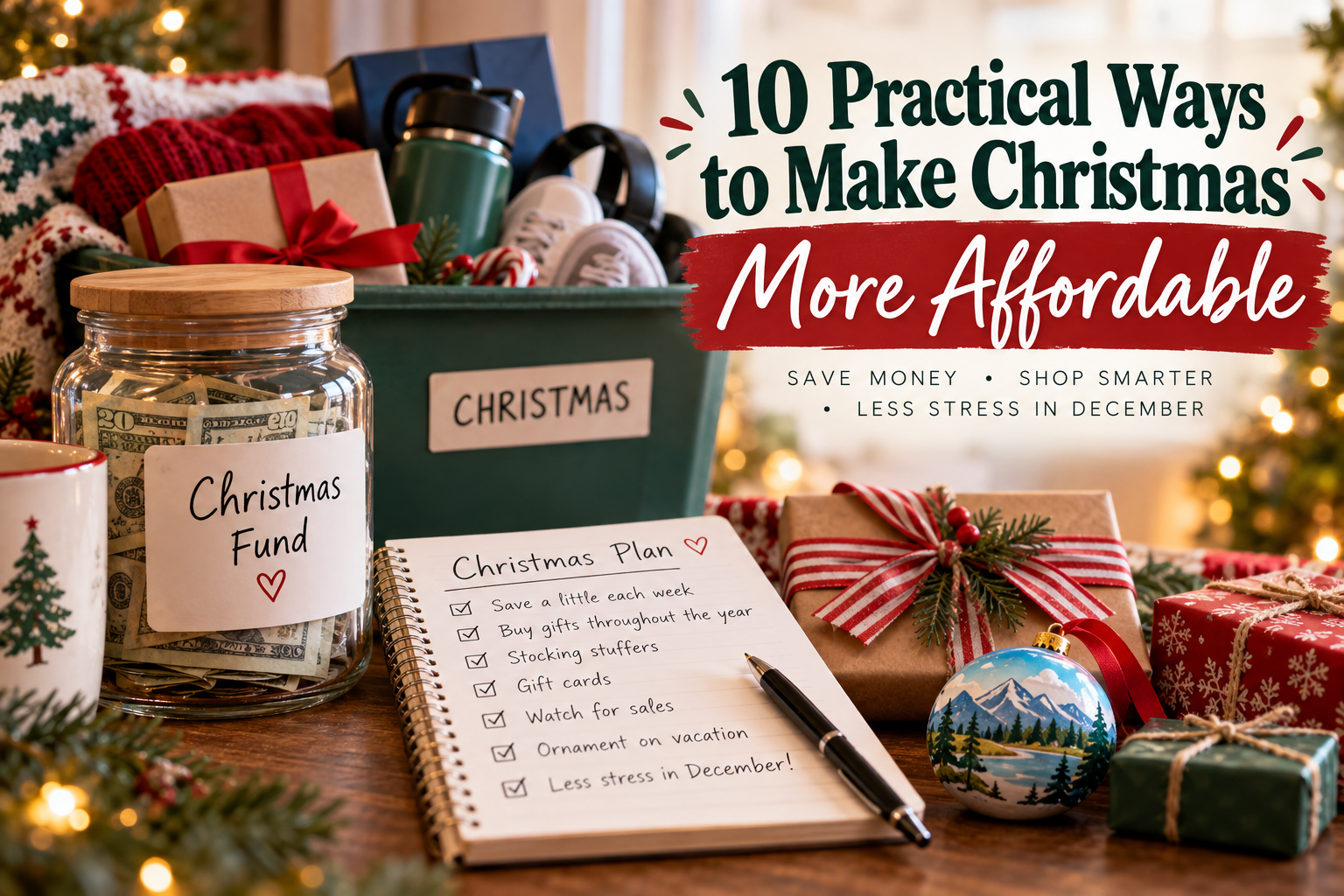 How I Budget for Christmas All Year (So December Doesn’t Wreck Our Budget)